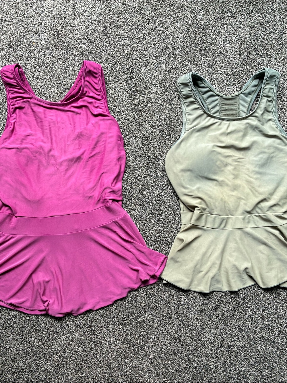 Latched Mama Bundle of 2 Nursing Friendly Swim Tops, Both Size XS (US Size 2-4)